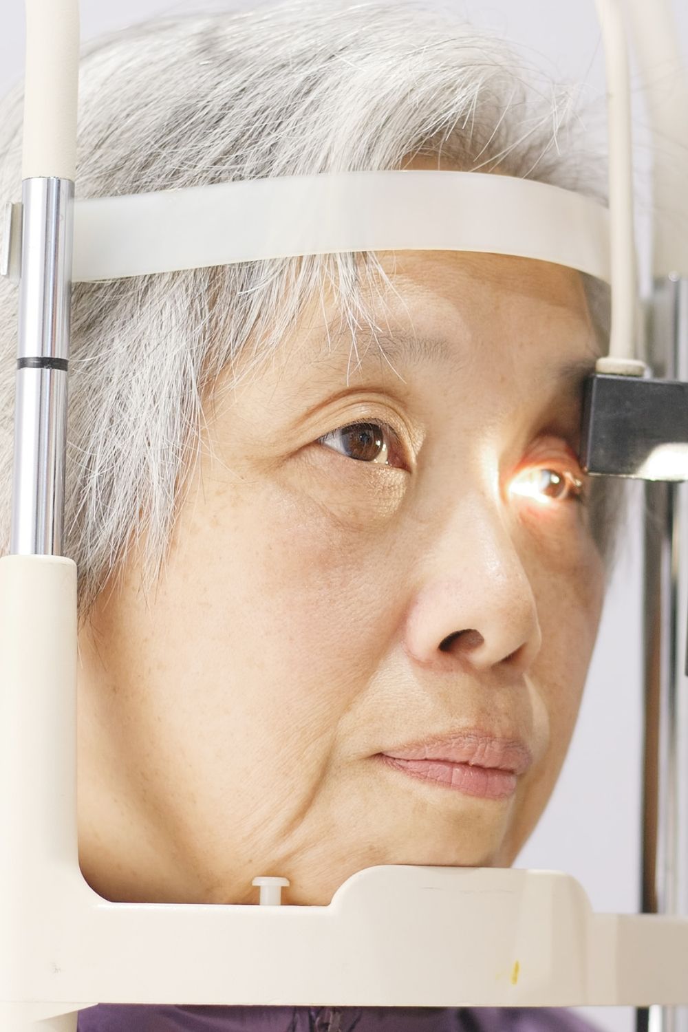 cataracts awareness month - senior eye exam