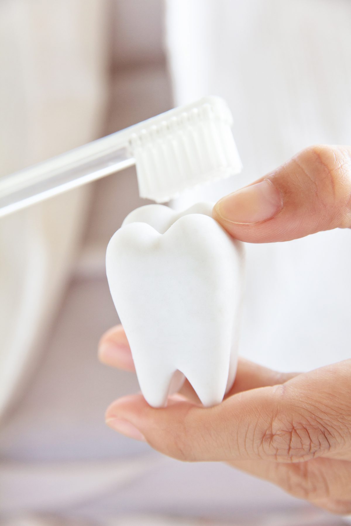 woman smiling with healthy teeth
