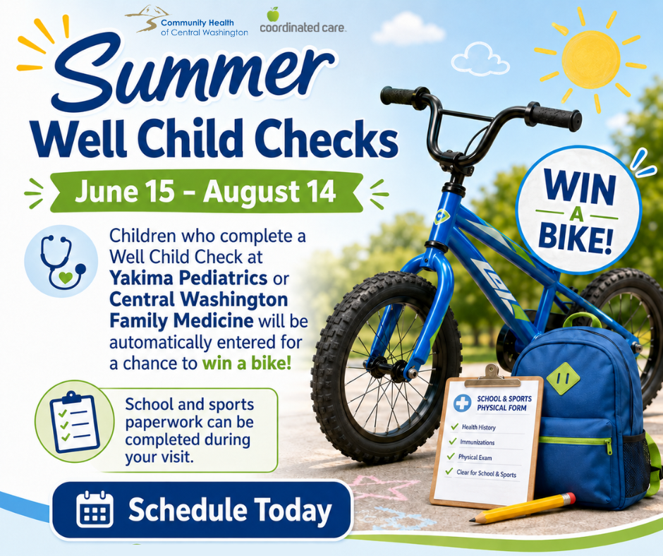 summer well child checks this summer win a bike